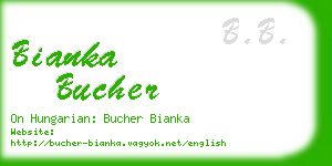 bianka bucher business card